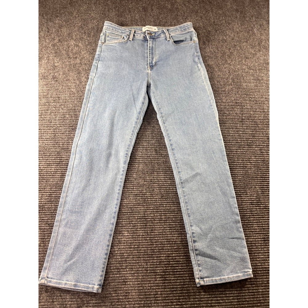 Just Black Denim Jeans Womens 30 Light Wash Straight Leg Made in USA